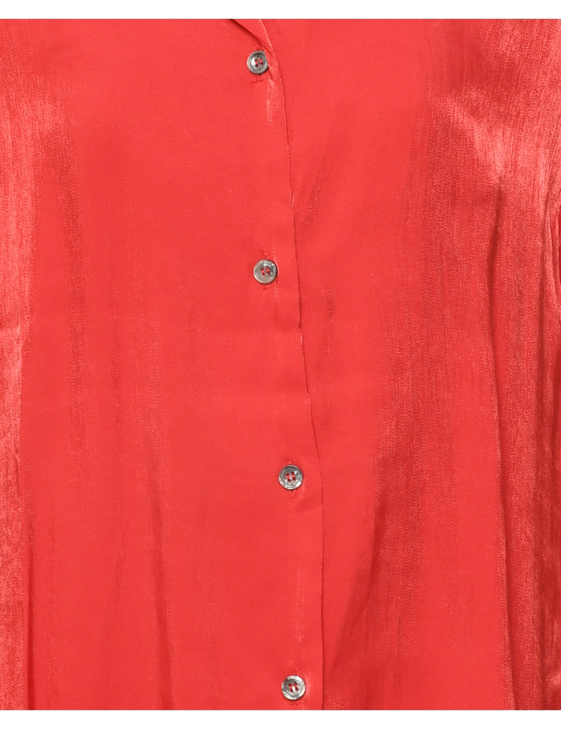 Red Evening Blouse - L