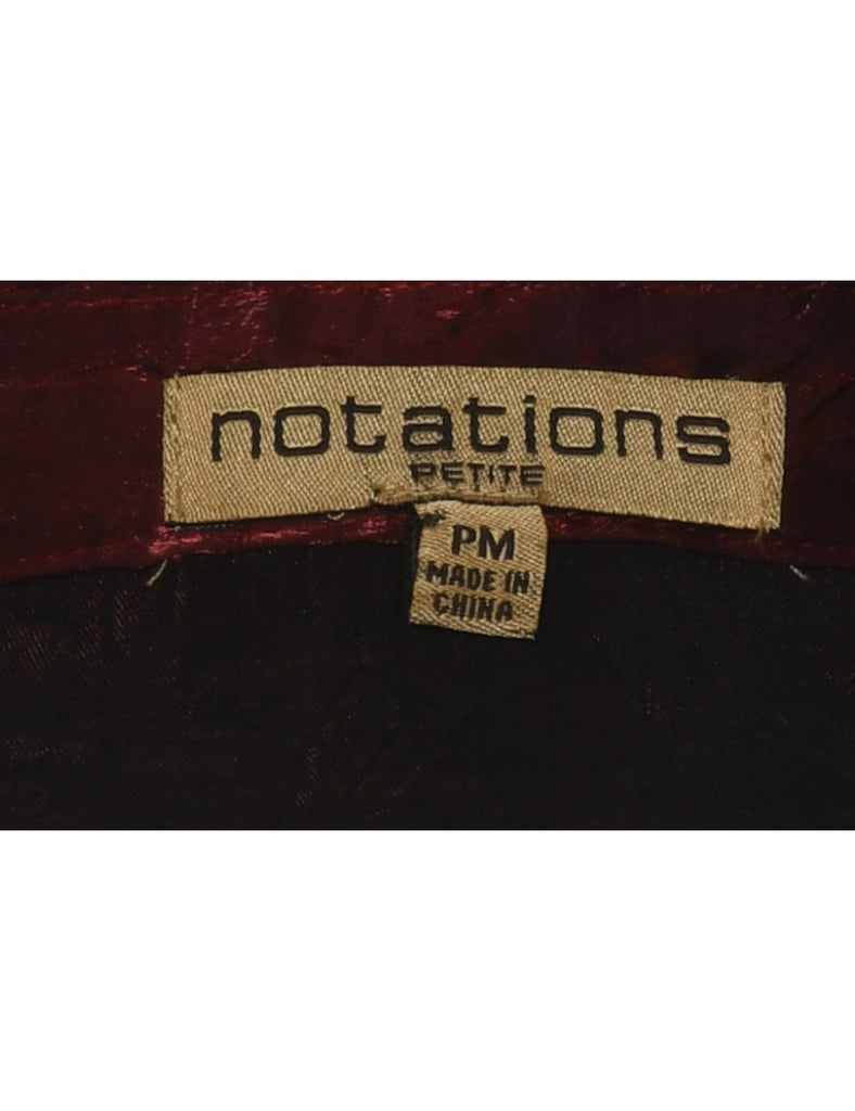 Red Evening Blouse - M