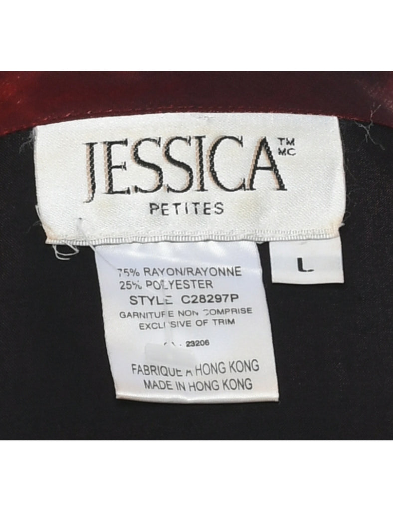 Red Evening Blouse - L