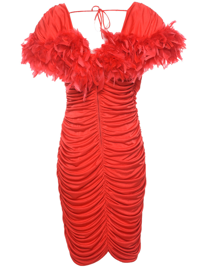 Red Evening Dress - L