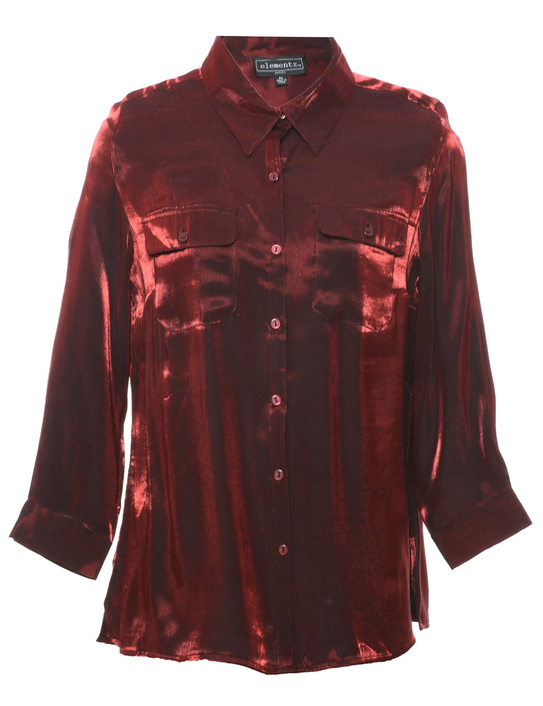 Red Evening Shirt - L