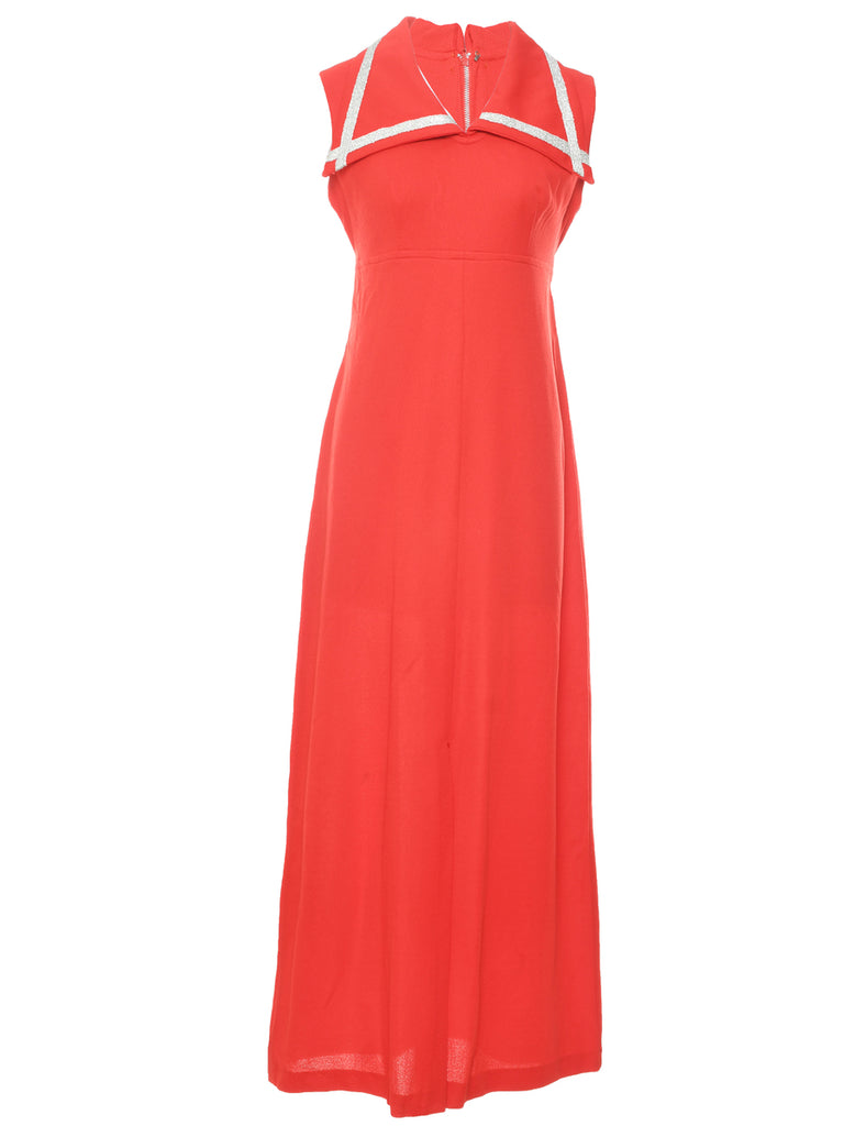 Red Maxi Dress - S