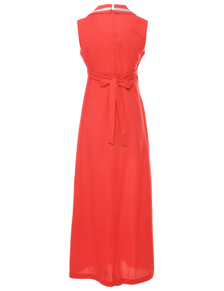 Red Maxi Dress - S