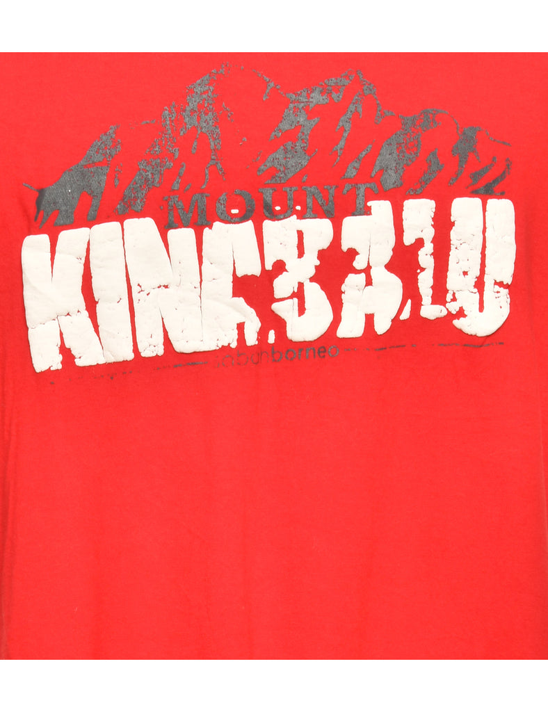 Red Printed T-shirt - XXL