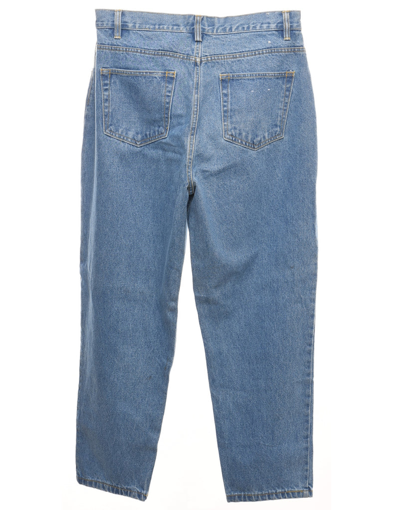 Relaxed Fit Tapered Light Wash Jeans - W32 L27