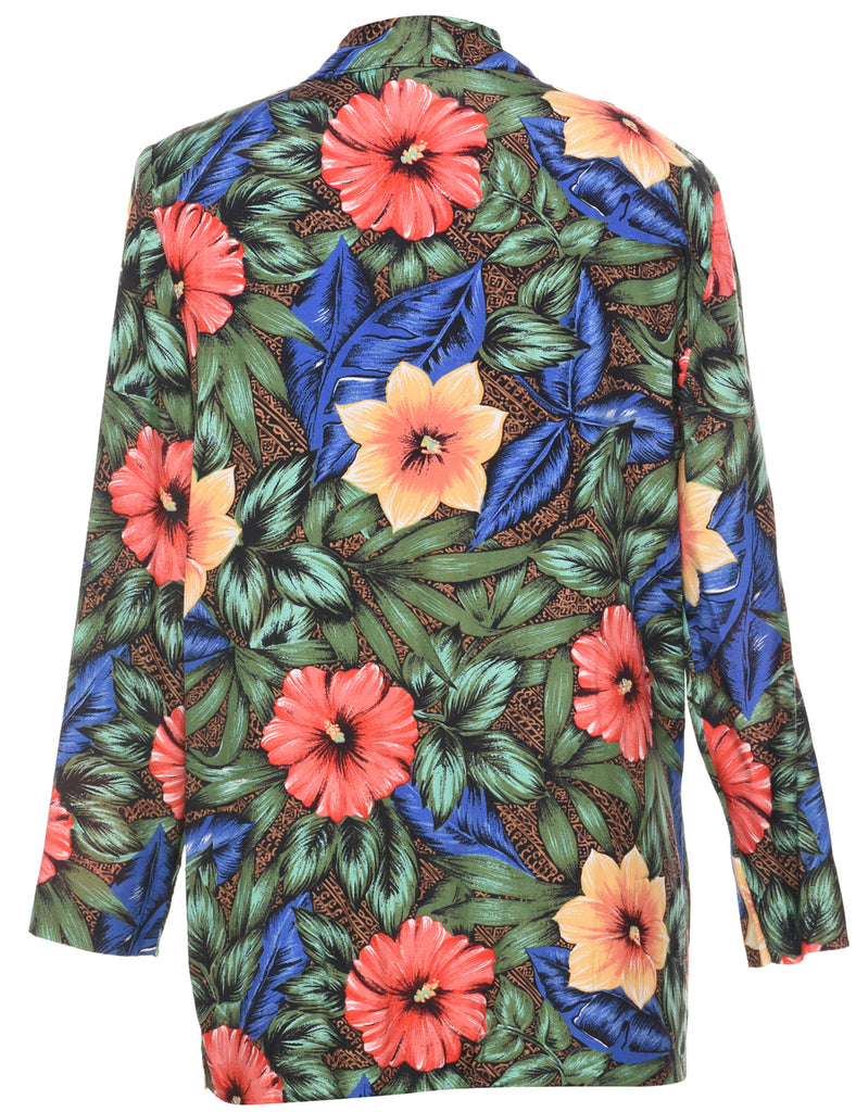 Requirements Floral Pattern Blazer - L