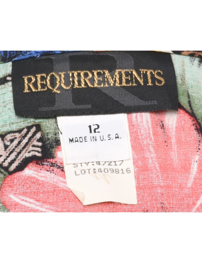 Requirements Floral Pattern Blazer - L