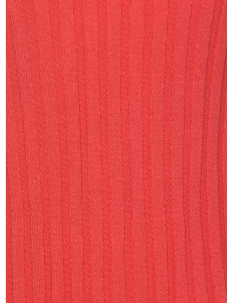 Ribbed Red Jumper - XL