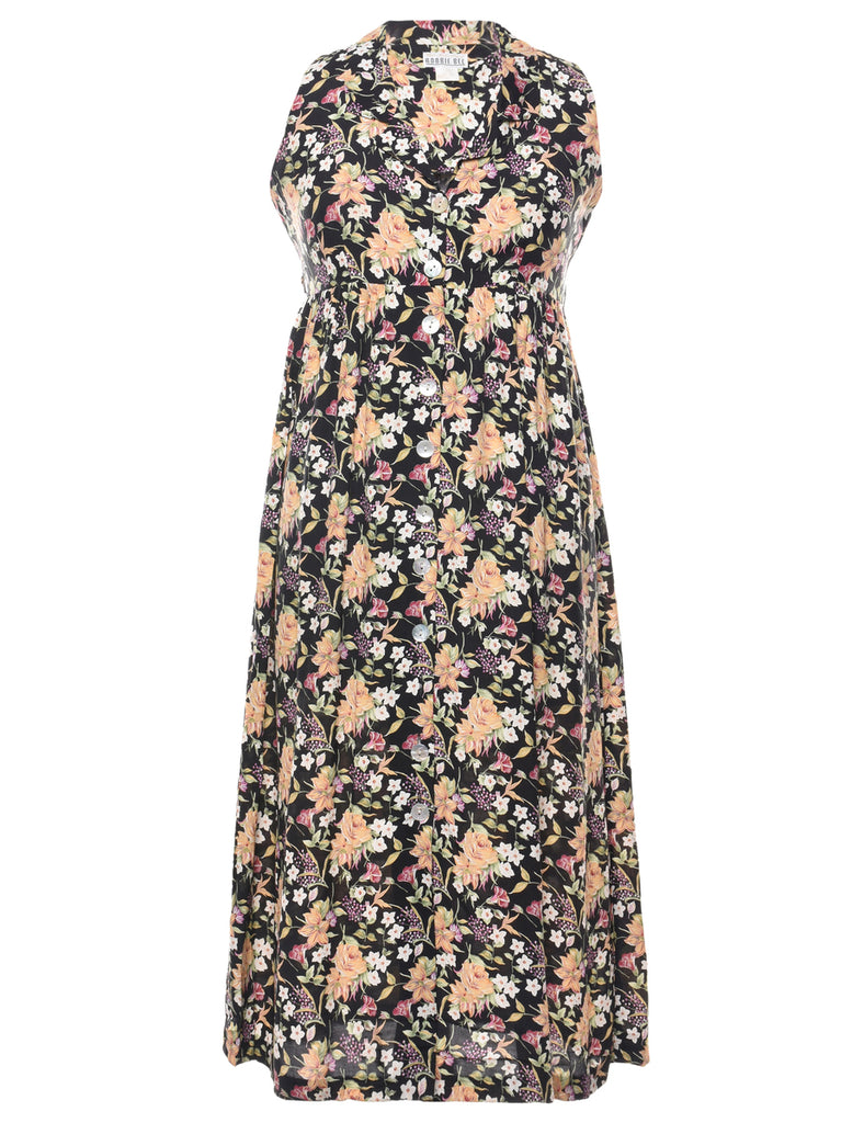 Robbie Bee Floral Shirt Dress - M