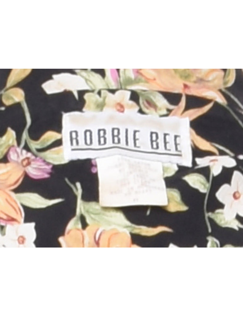 Robbie Bee Floral Shirt Dress - M
