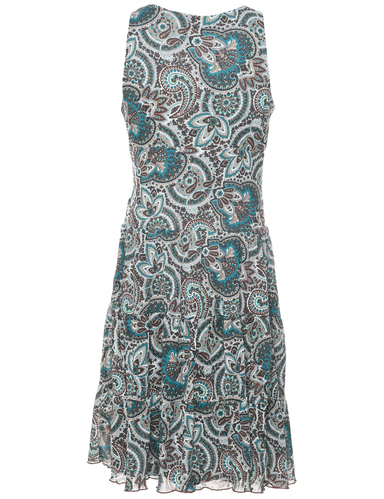 Ronni Nicole Paisley Print Dress - M