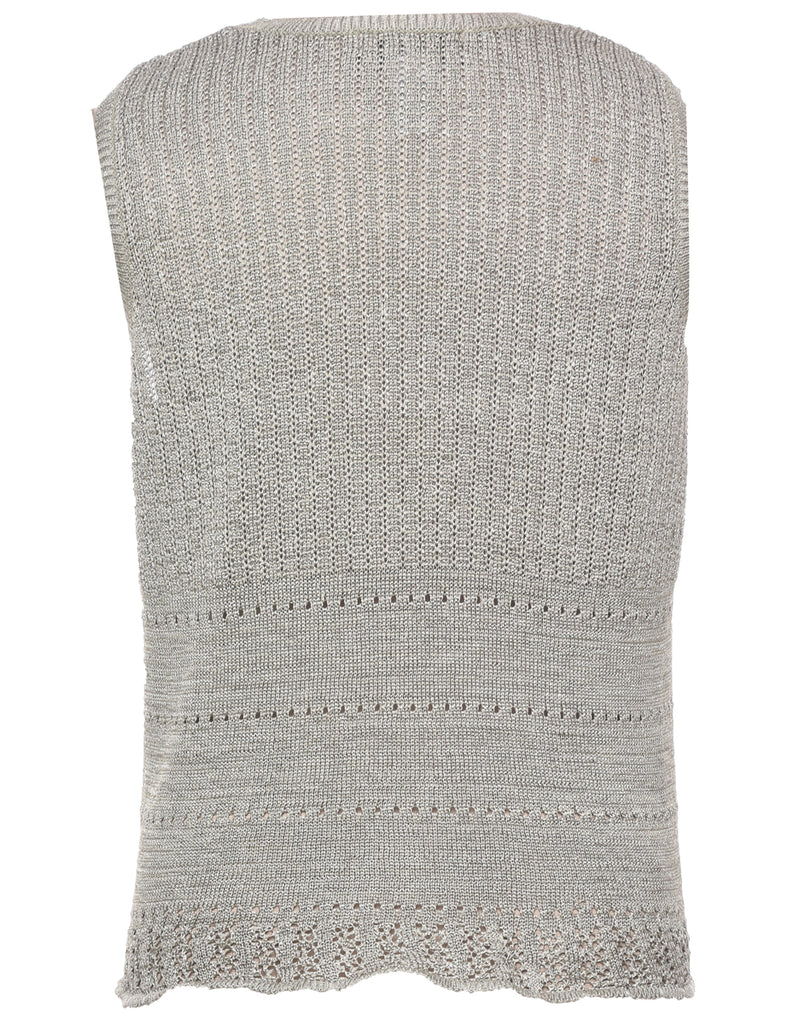 Sag Harbor Crochet Vest - L