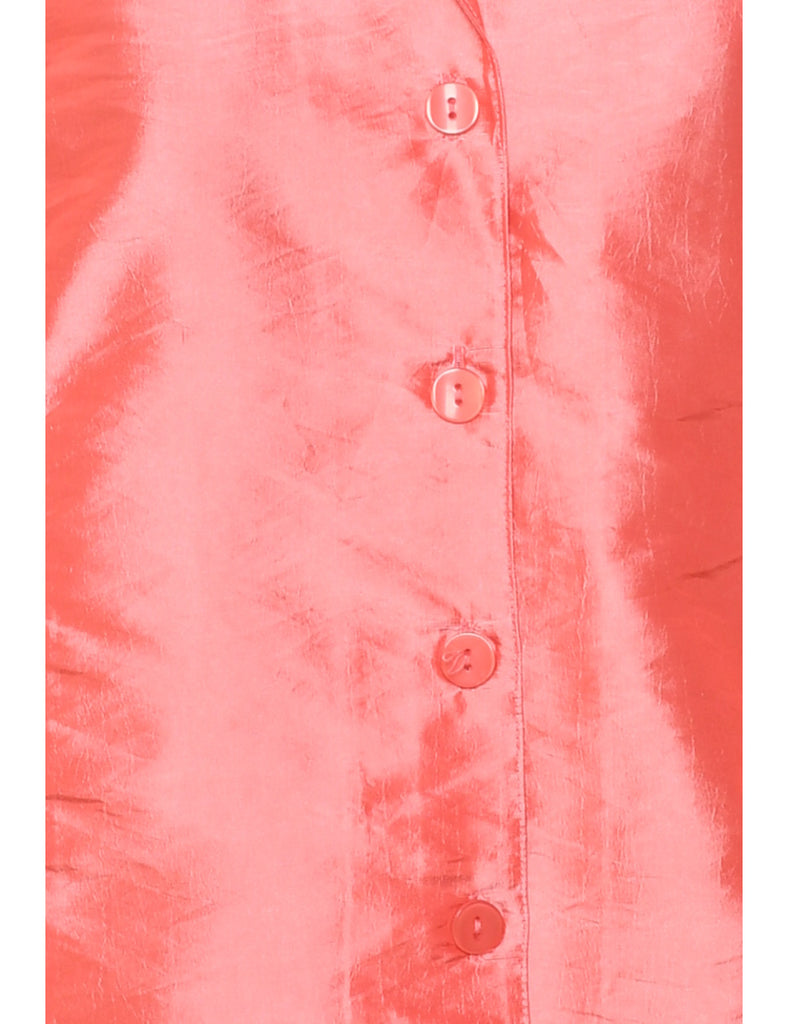 Salmon Pink Evening Blouse - L