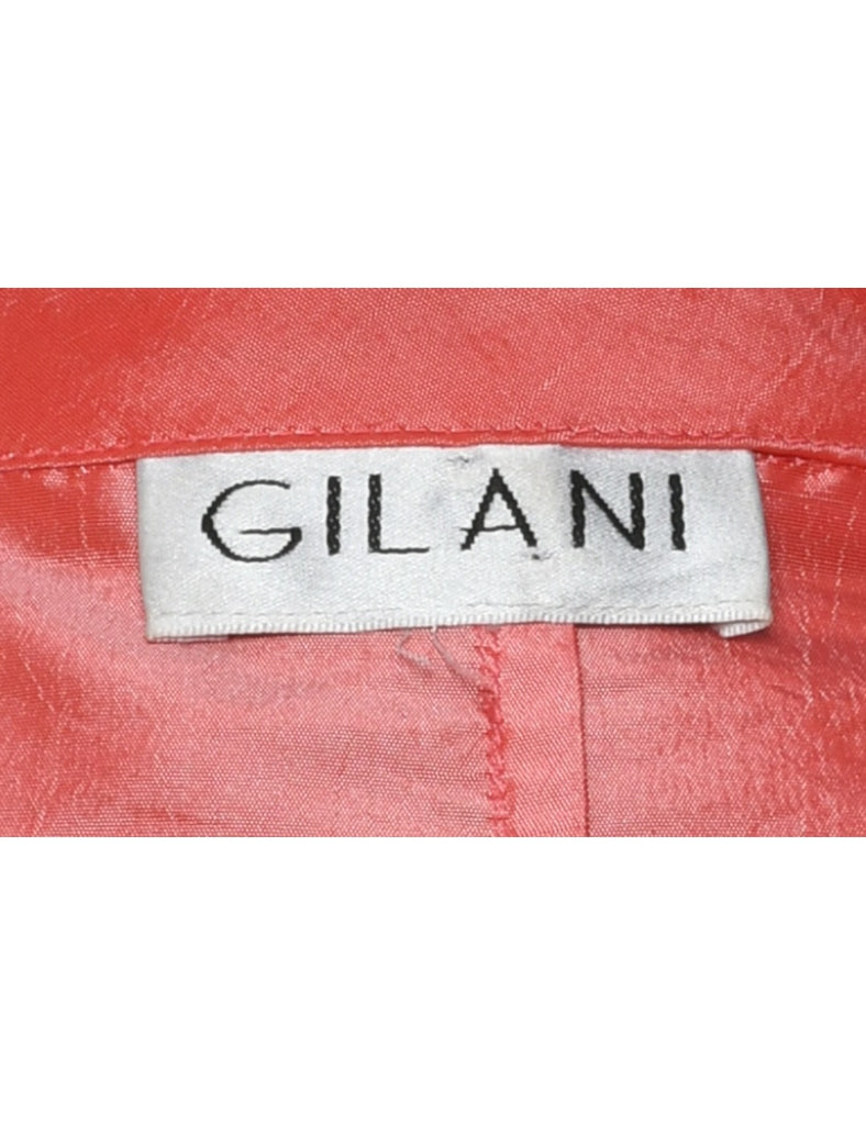 Salmon Pink Evening Blouse - L