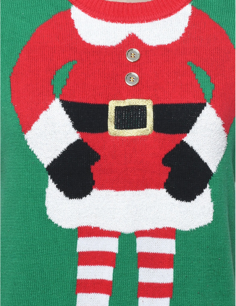 Santa Claus Christmas Jumper - M