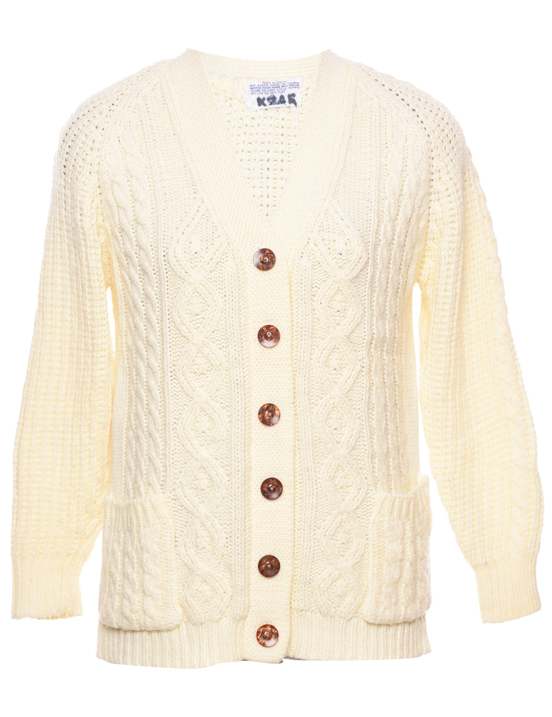 Sears Cable Knit Cardigan - M