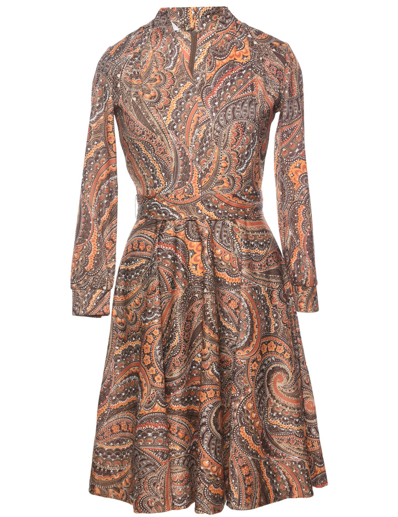 Sears Paisley Print Dress - M