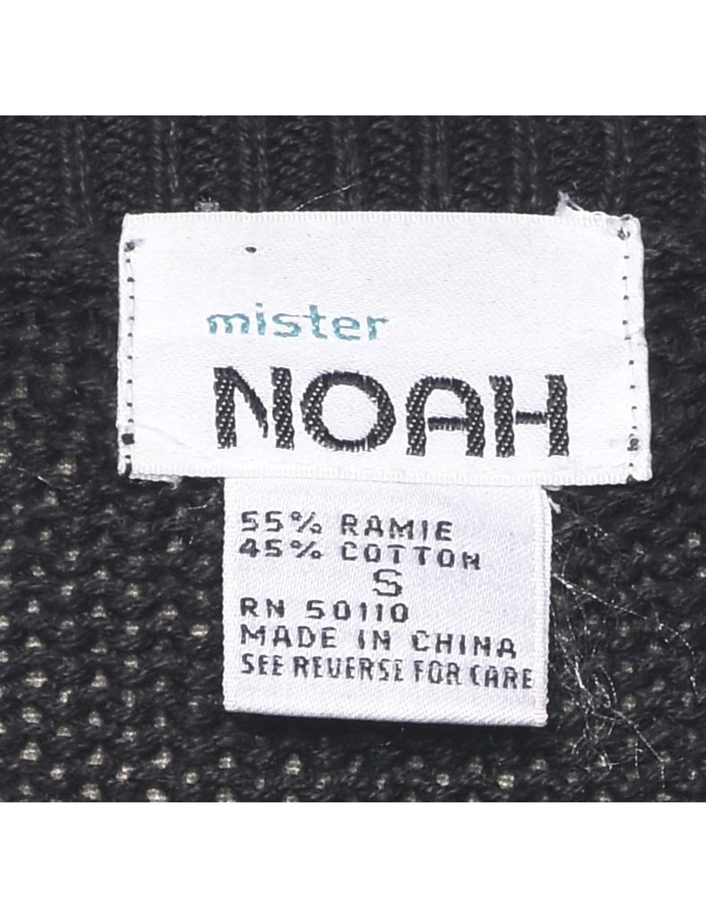 Sequined Black Jumper - S