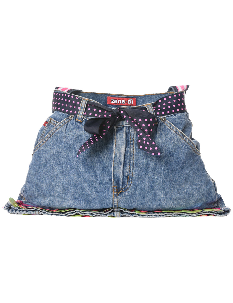 Sequined Denim Y2K Handbag - M