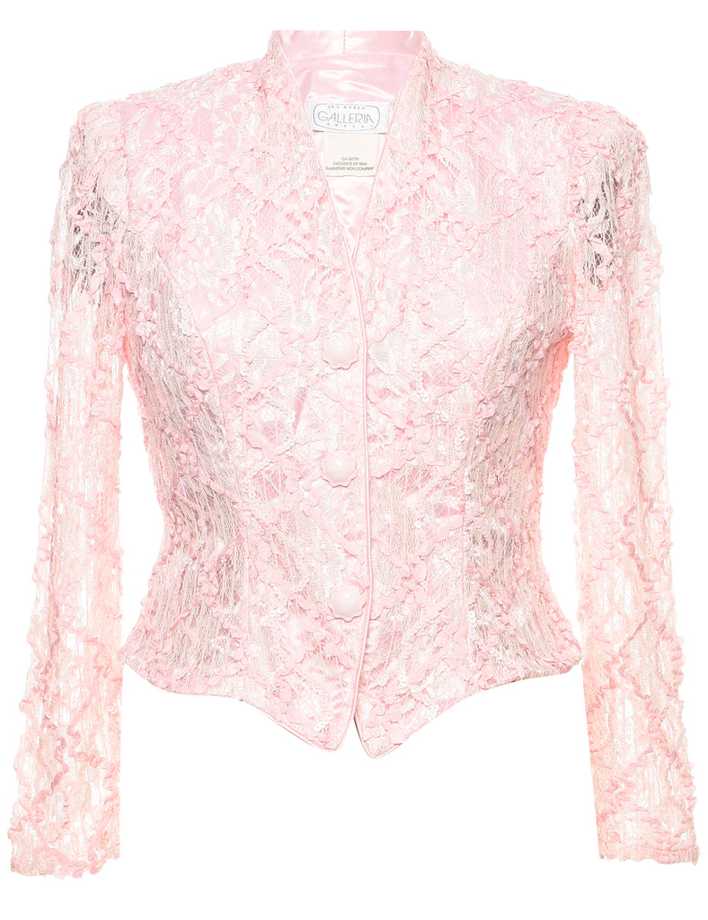 Sequined Evening Jacket - S