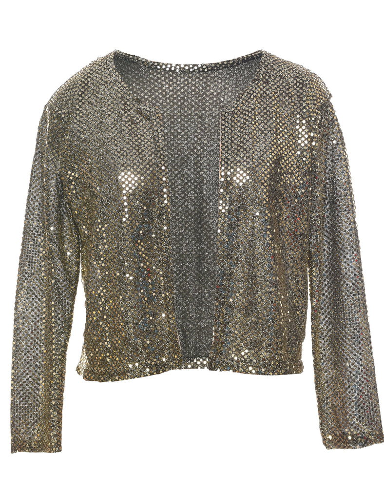 Sequined Evening Jacket - M