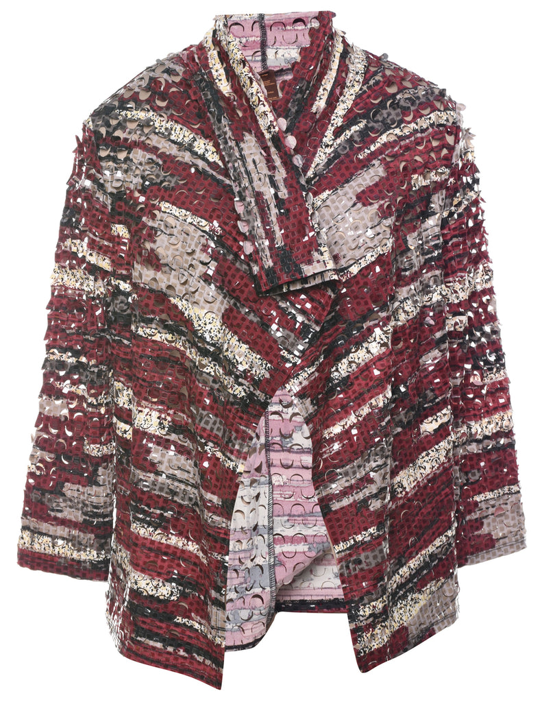 Sequined Evening Jacket - L