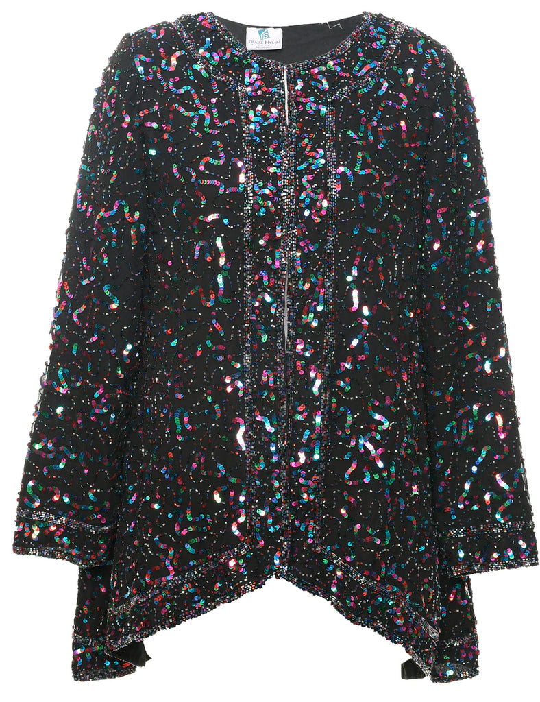 Sequined Evening Jacket - L