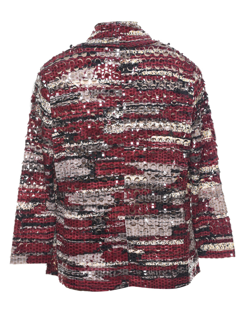 Sequined Evening Jacket - L