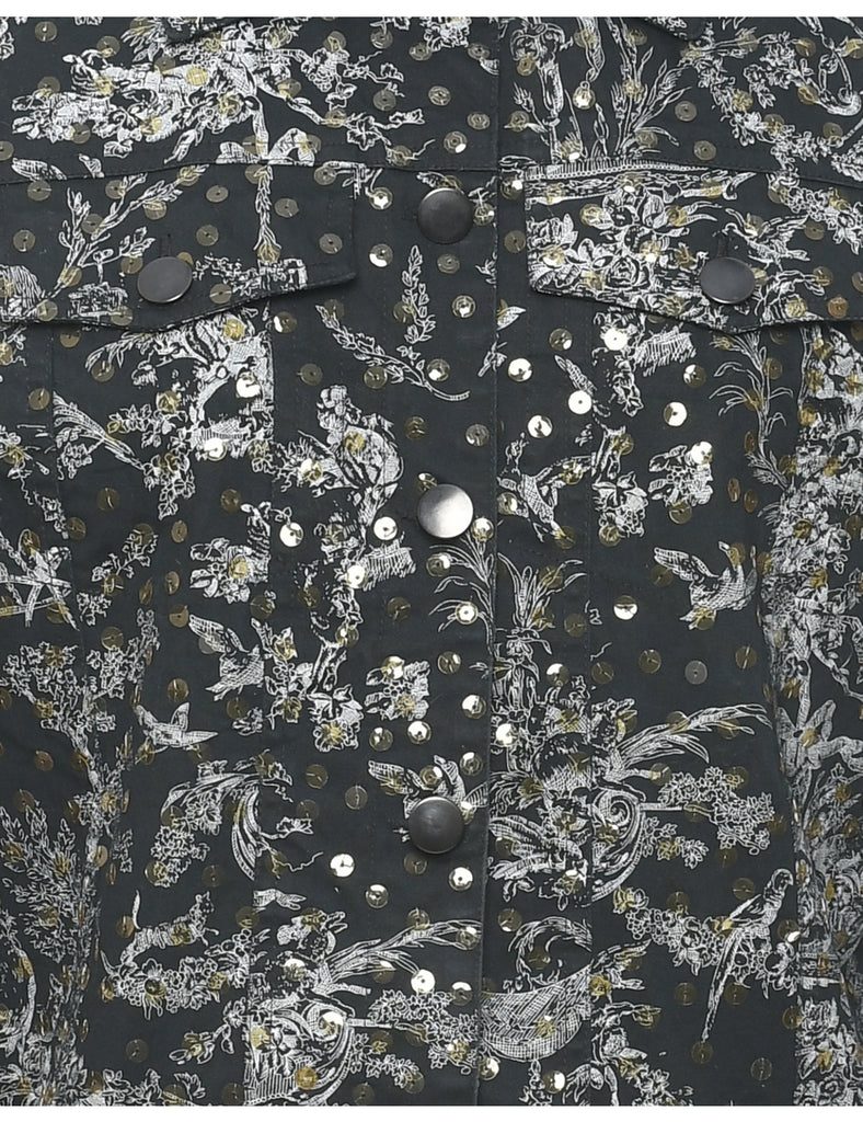 Sequined Evening Jacket - M