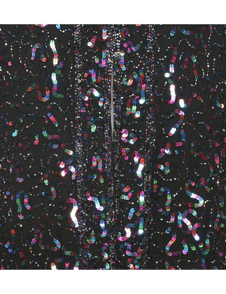 Sequined Evening Jacket - L