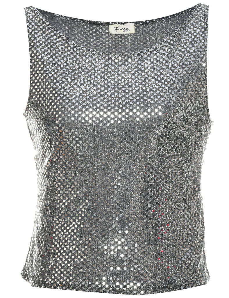 Sequined Evening Top - S
