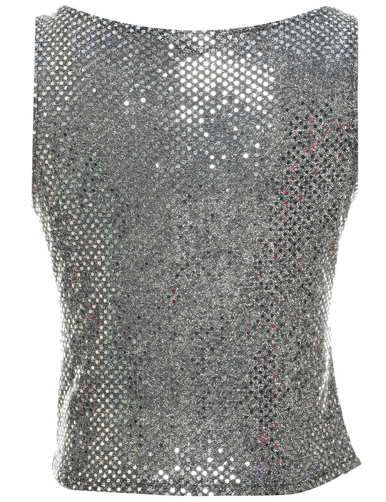 Sequined Evening Top - S