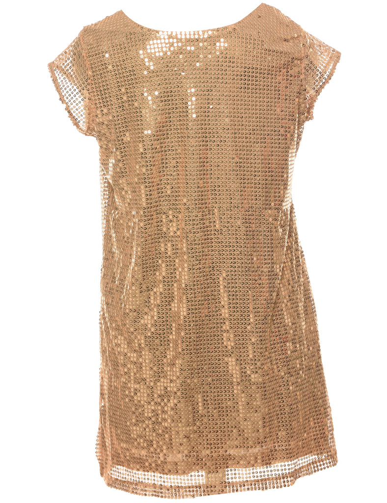 Sequined Party Dress - L