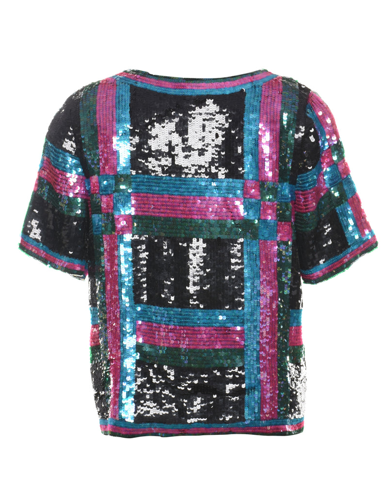 Sequined Party Top - M