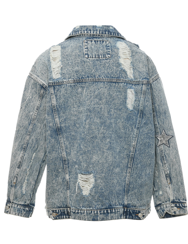 Sequins Denim Jacket - L