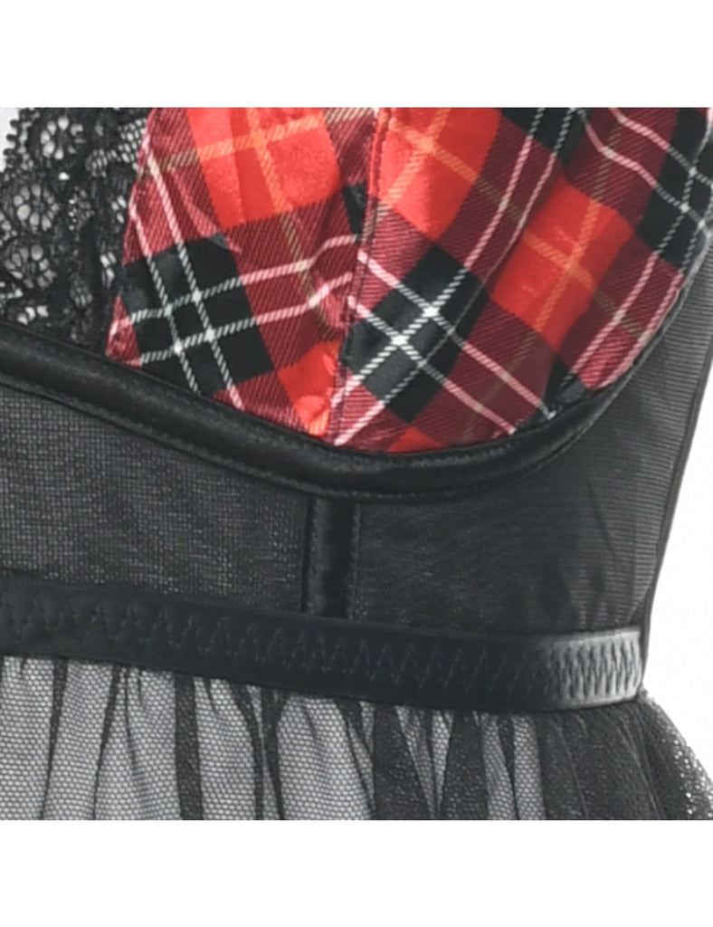 Sheer Black Babydoll - XS