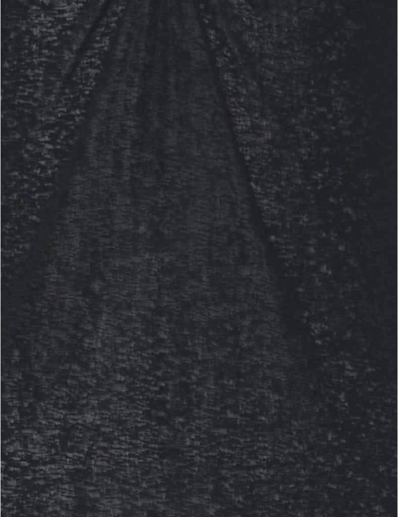 Sheer Black Maxi Dress - XS