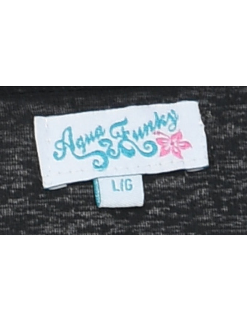 Sheer Black Maxi Dress - XS