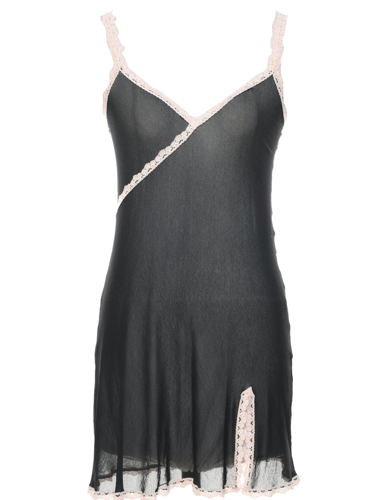 Sheer Black Slip - XS