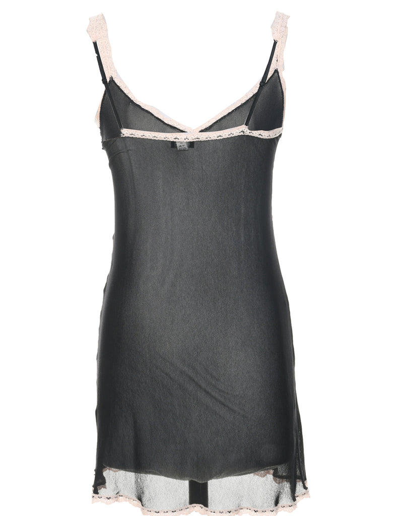 Sheer Black Slip - XS