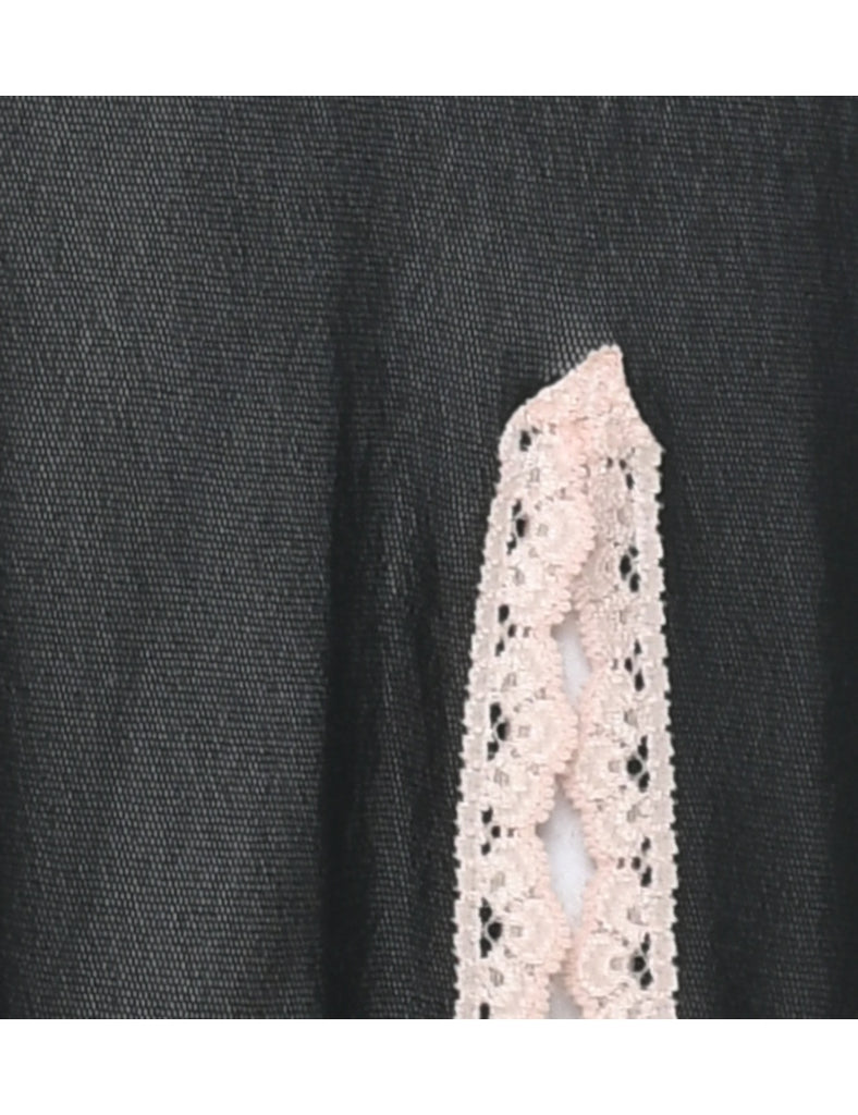 Sheer Black Slip - XS