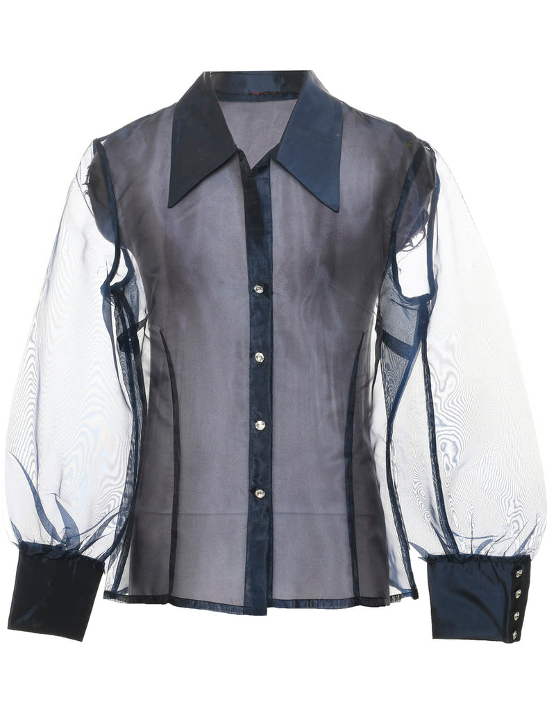 Sheer Effect Evening Jacket - L
