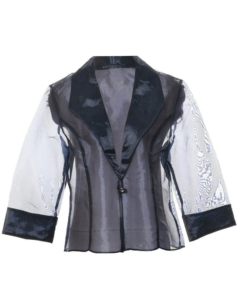 Sheer Effect Evening Jacket - L