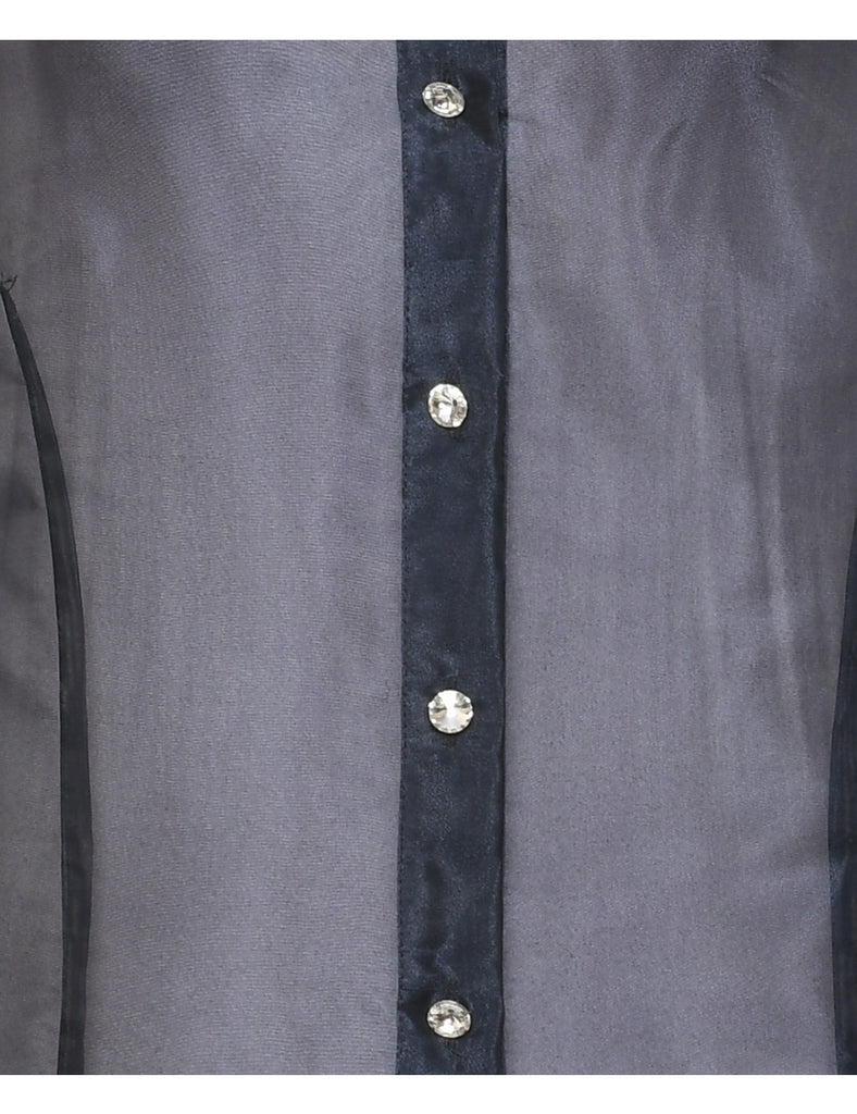 Sheer Effect Evening Jacket - L