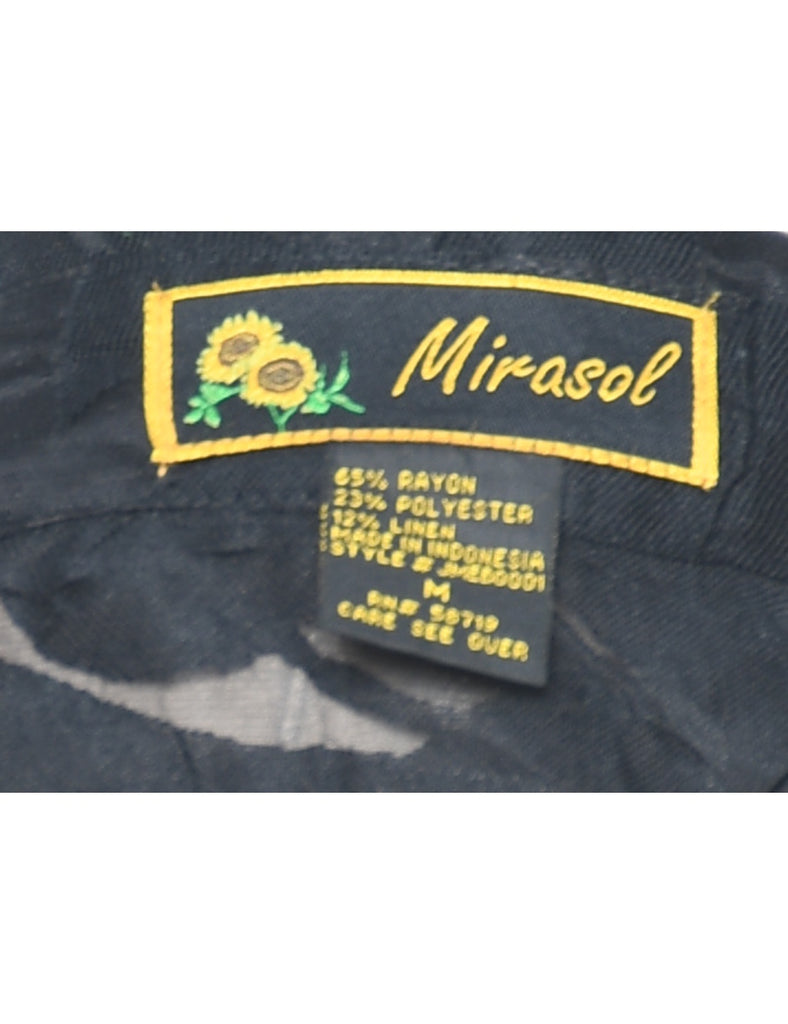 Sheer Floral Shirt - M