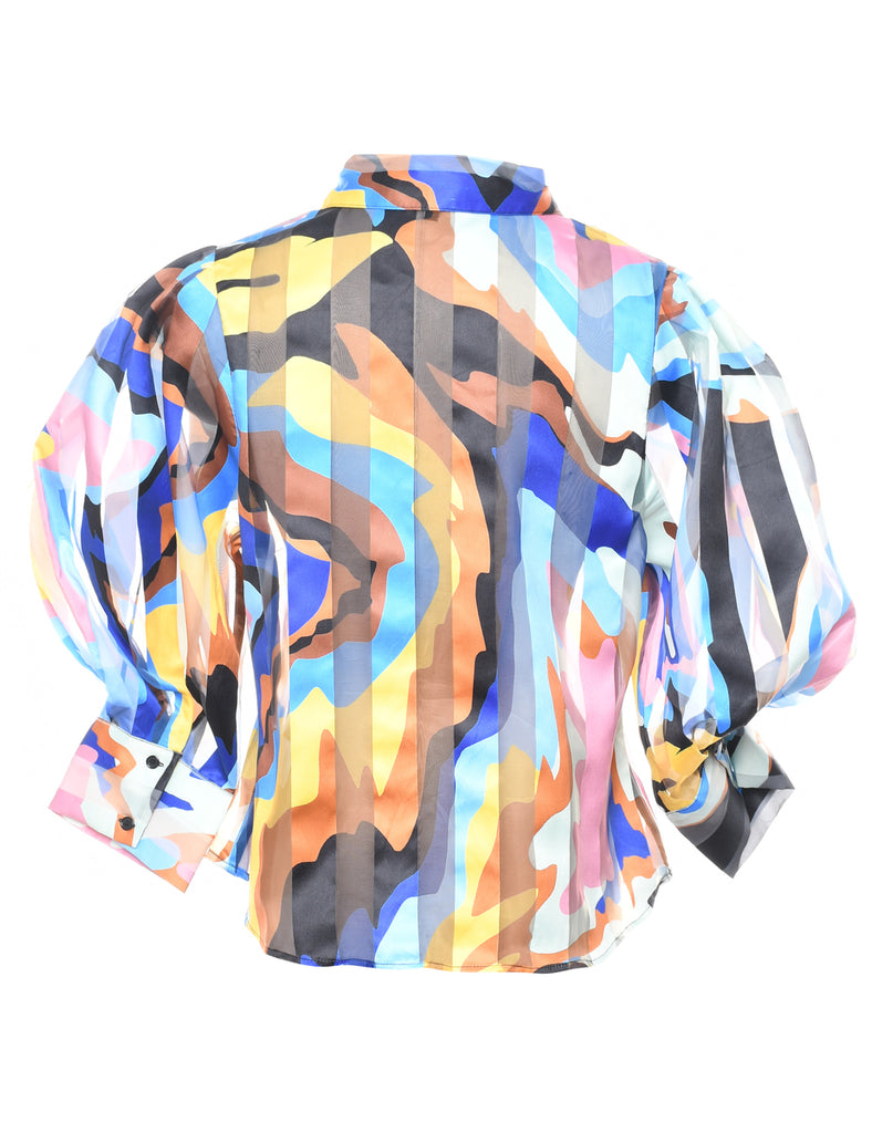 Sheer Psychedelic Shirt - M