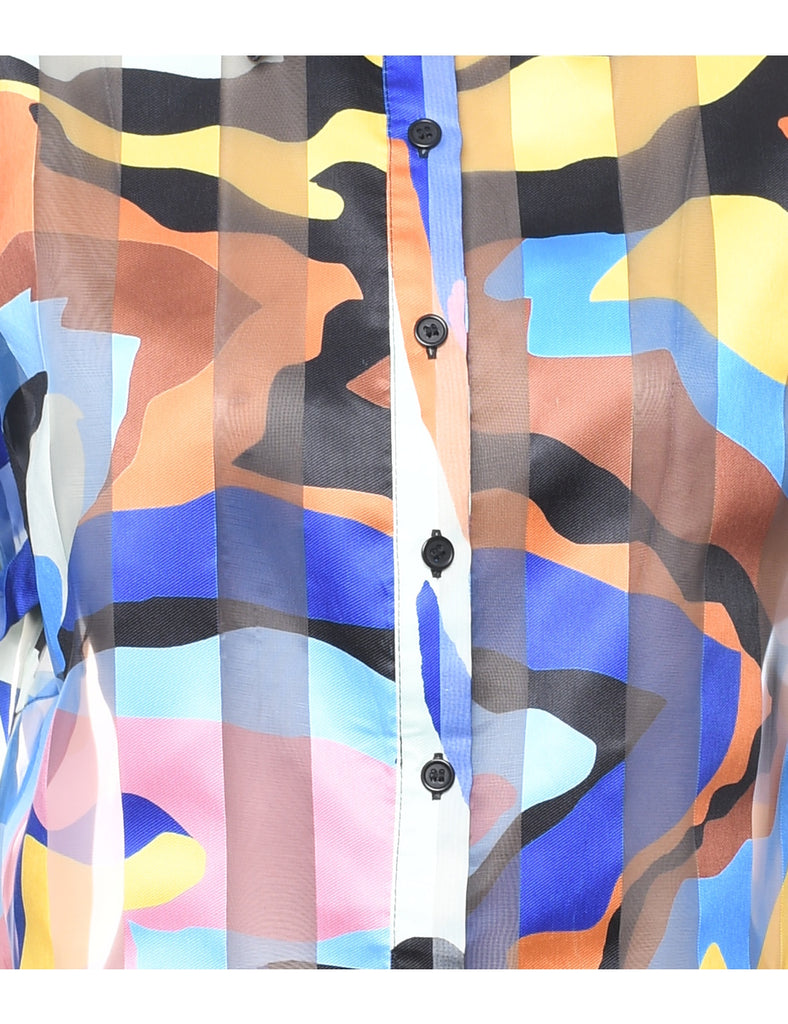 Sheer Psychedelic Shirt - M