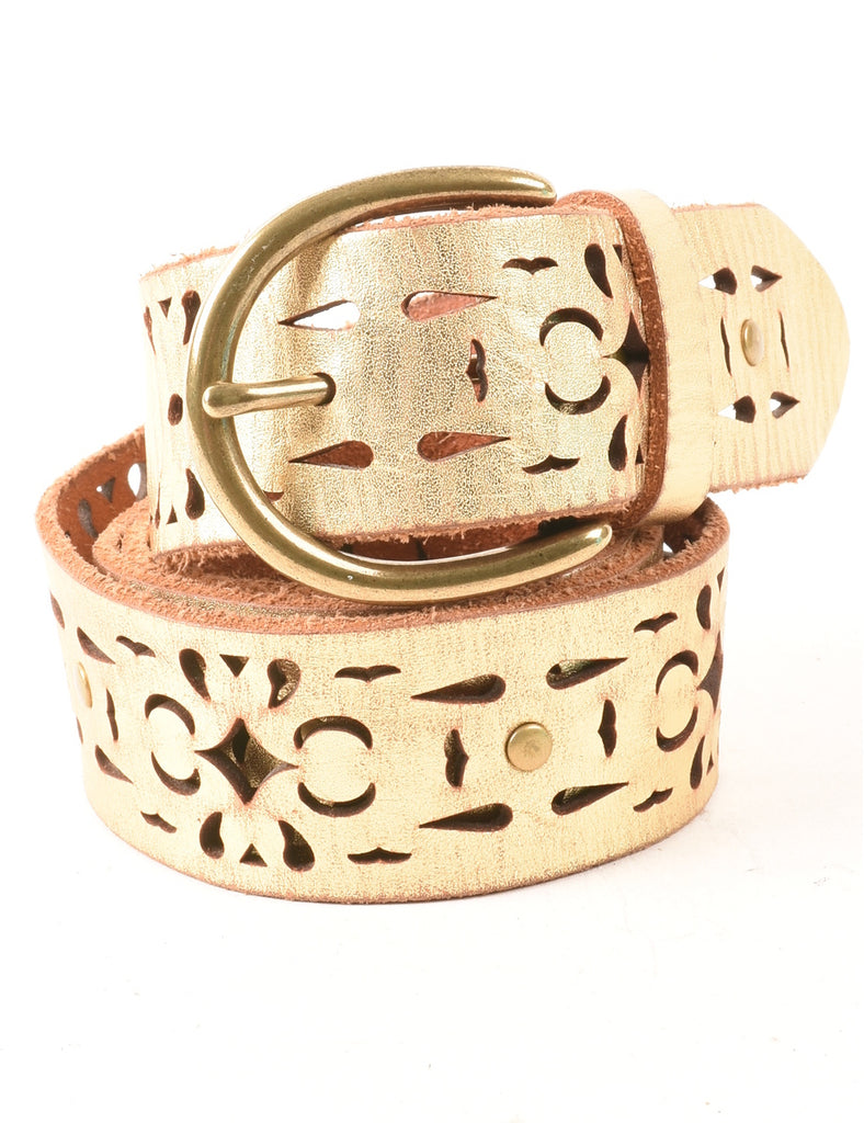 Shiny Light Brown Belt - M