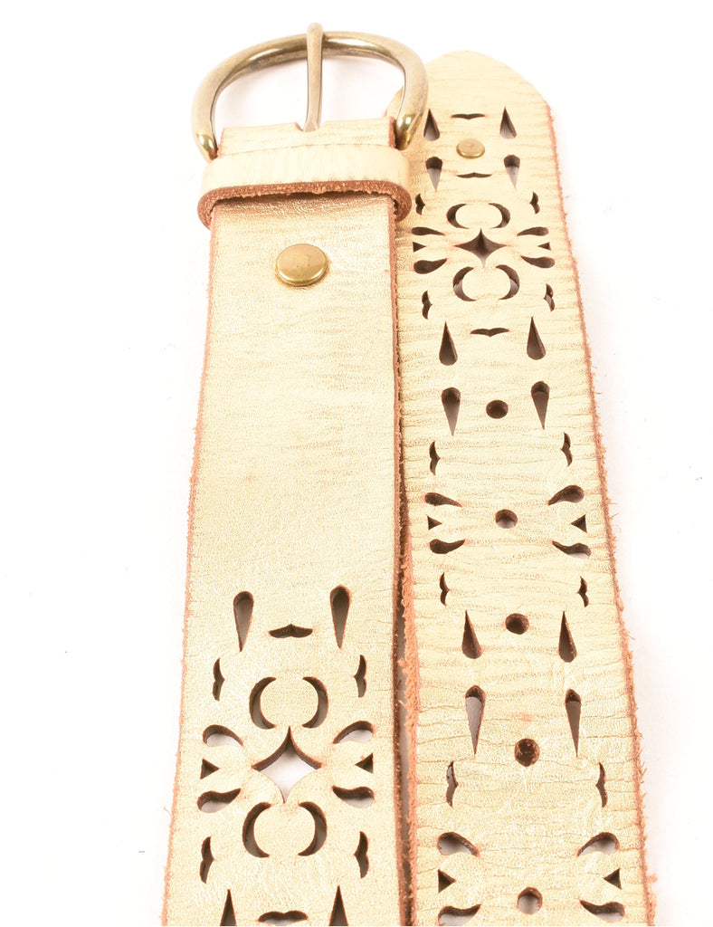 Shiny Light Brown Belt - M