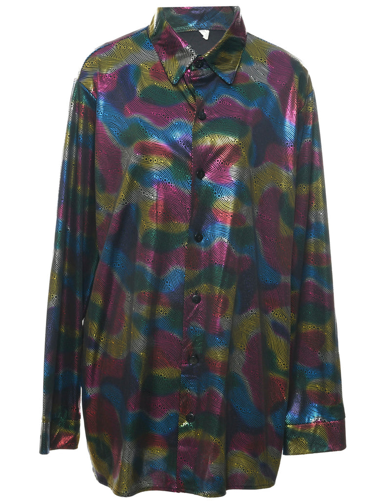 Shiny Multi-colour Shirt - XXL